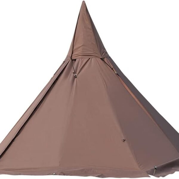 Tents Outdoor Tents Teepee with Stove Hole Family Pyramid Tent Camping Backpacking Hiking Mountaineering Heated Shelter, Green, 430X260CM