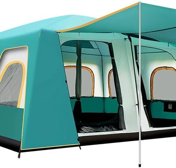 Dome Tent with 12 Windows Pop Up Tent 8 12 Person Instant Tent Large Family Camping Tent Waterproof Outdoor Tents with 2 Bedrooms 1 Living Room Interesting