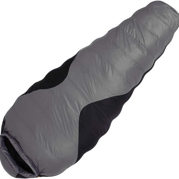 Winter Explosion Ultra Light Adult Outdoor 800g Down Sleeping Bag Thickening Can Be Stitching Camping 25 Degrees (Color : Gray, Size : 1500g)