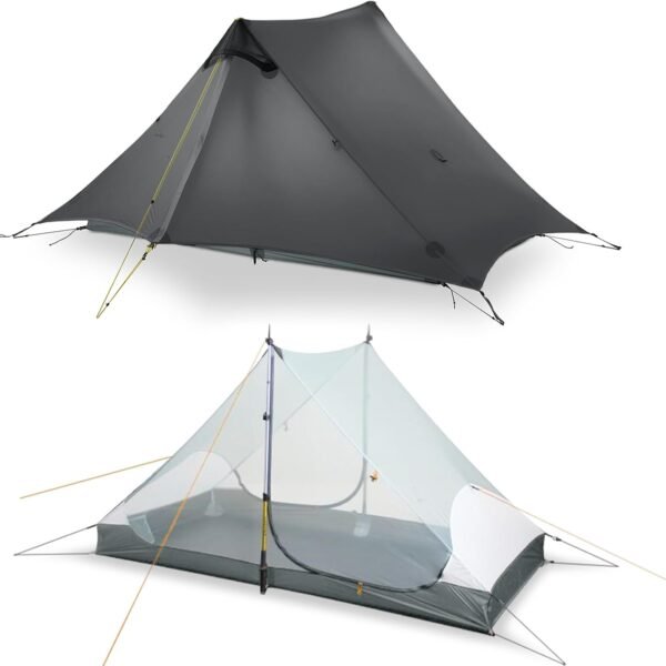 Ultralight 2 Person Backpacking Tent – Waterproof Lightweight Shelter for Hiking, Traveling and Mountain Camping